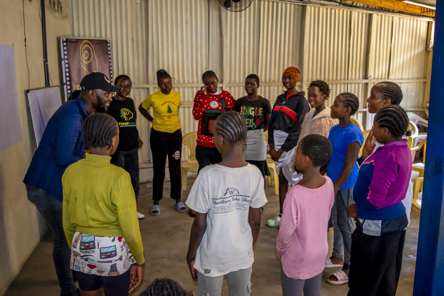 Workshop session with youth